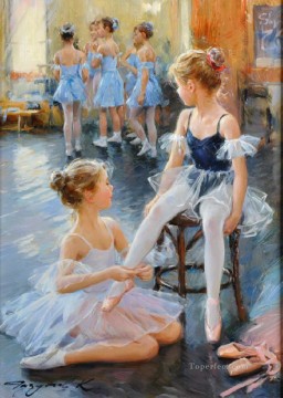 Beautiful Girl KR 041 Little Ballet Dancers Oil Paintings